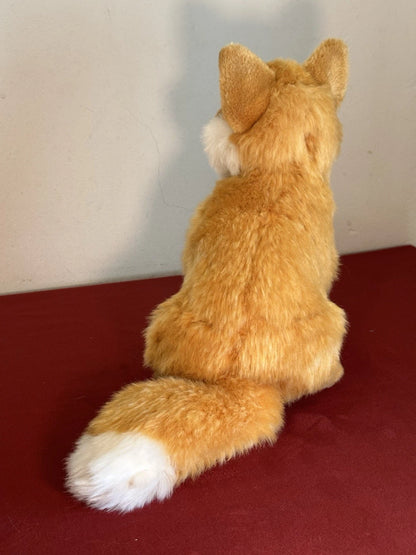 WWF Oko Volpe Rossa Seduta 23 cm 9” Bosco Volpe Arancione Raro Peluche Ritirato Giocattolo Morbido