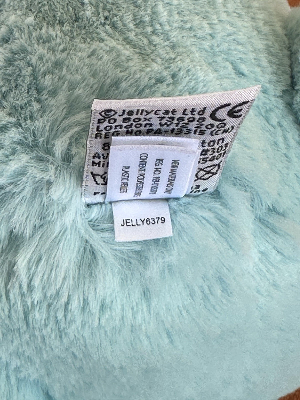 Jellycat Medium Bashful Aqua Bunny BNWOT Retired Rare Soft Toy Rabbit Plush