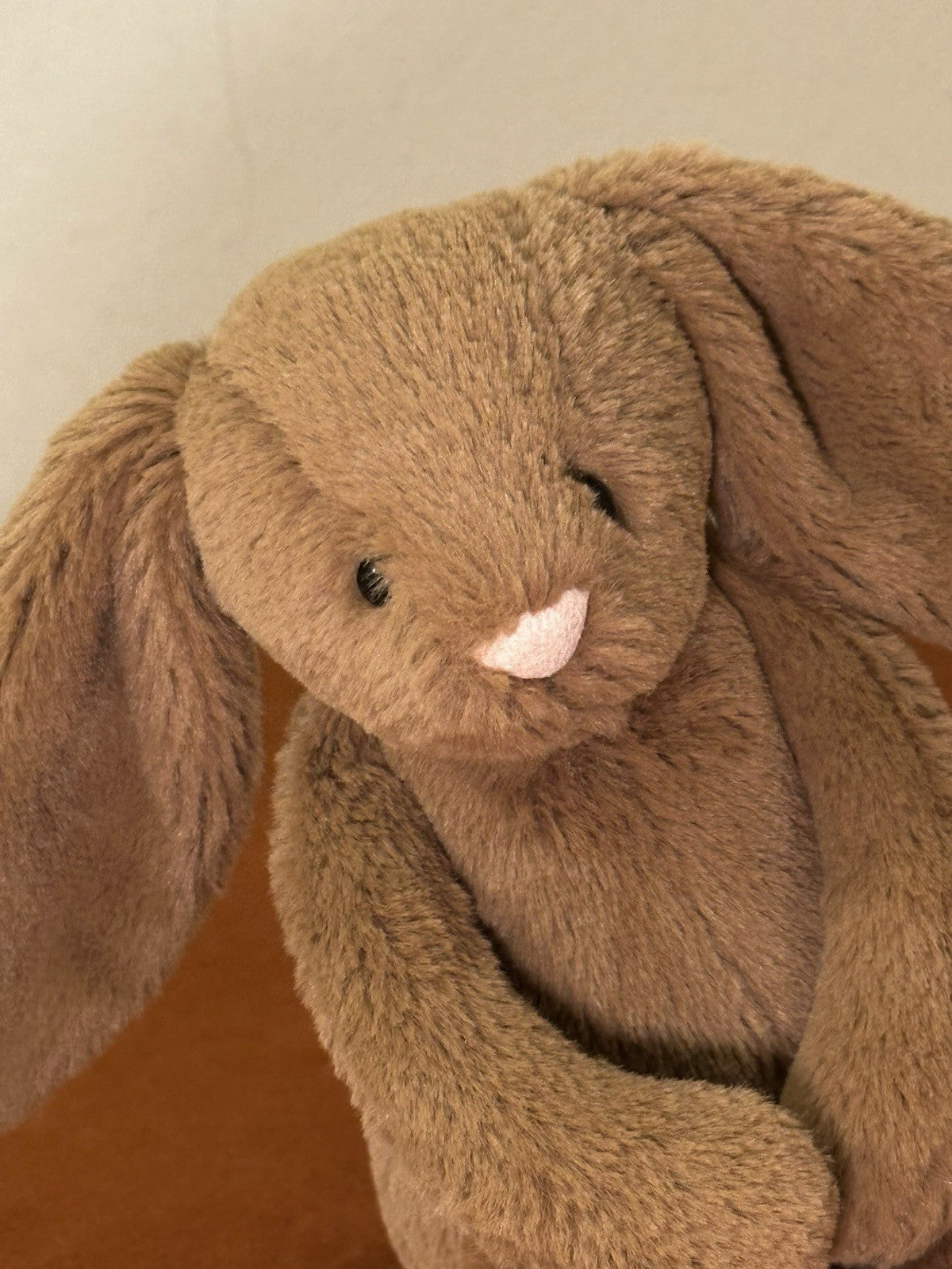 Jellycat piccolo coniglietto noce moscata nuovo senza etichette marrone caldo cioccolato noci coniglio raro ritirato-