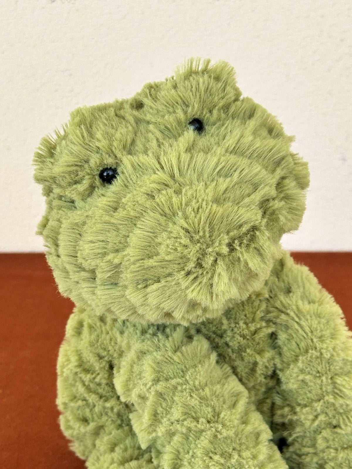 Peluche Jellycat Medium Fuddlewuddle Frog raro giocattolo morbido anfibio verde in pensione