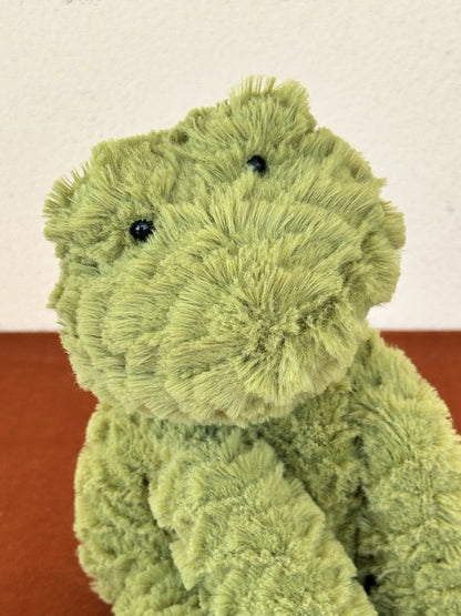 Peluche Jellycat Medium Fuddlewuddle Frog raro giocattolo morbido anfibio verde in pensione