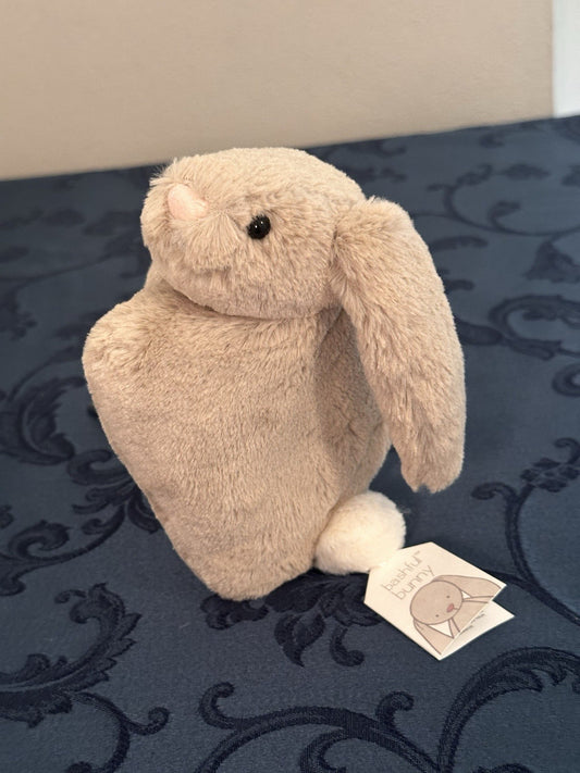 NUOVO Jellycat Bashful Beige Bunny Pouch nuovo con etichette piccolo coniglio borsa ritirato raro-