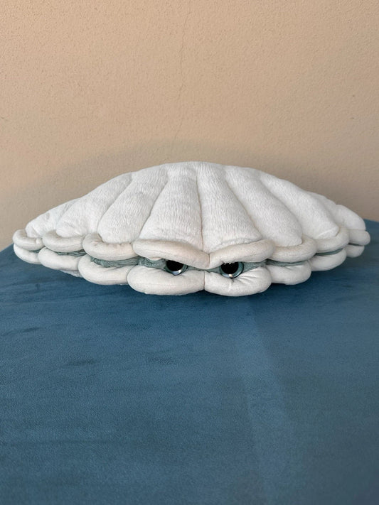 Peluche Jellycat Large Chloe Clam Ritirato Ultra Raro Big Aqua Eyes Giocattolo Morbido cm.47
