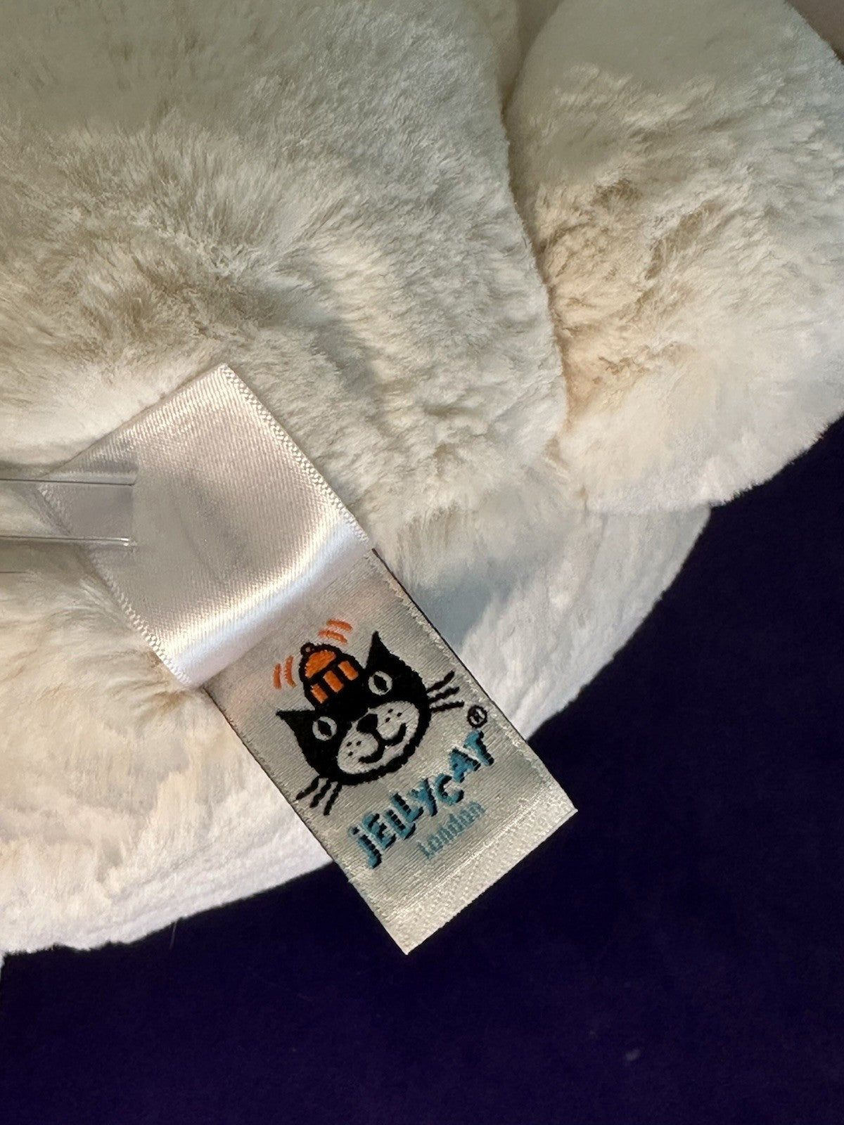 Bonpoint x Jellycat GRANDE coniglietto bianco crema nuovo senza etichette da collezione raro coniglio ritirato-