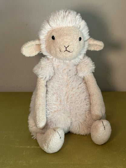 Peluche Jellycat lana pecora agnello panna morbida medio raro e ritirato-