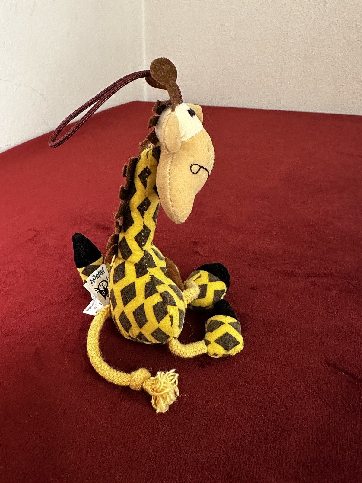 Peluche giocattolo morbido JELLYCAT DINGLY DANGLY GIRAFFA. RITIRATO.-