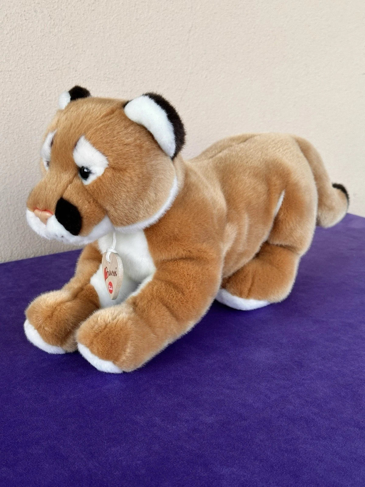 Trudi Bussi Puma Plush Wild Big Cat Cougar Rare Retired Mountain Lion Soft Toy