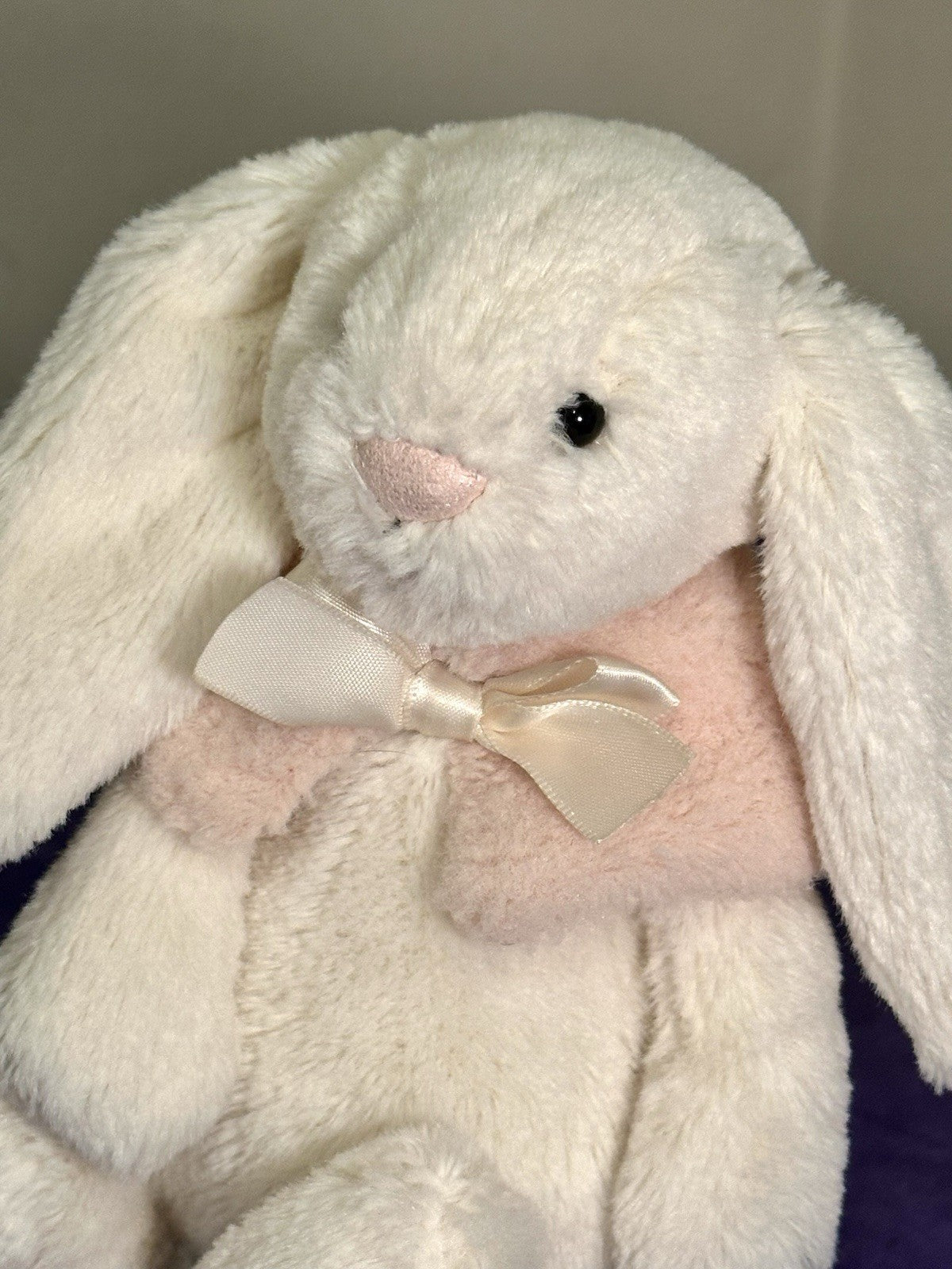 Peluche coniglio invernale Jellycat Bashful crema coniglietto neve pensionato raro bianco e rosa-