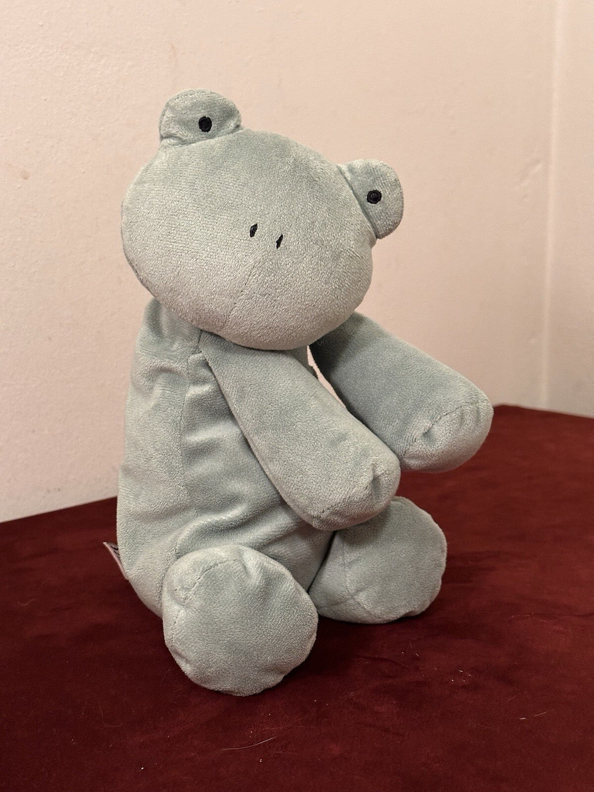 Peluche Jellycat Dozydou Frog raro peluche rane velluto verde in pensione HTF-