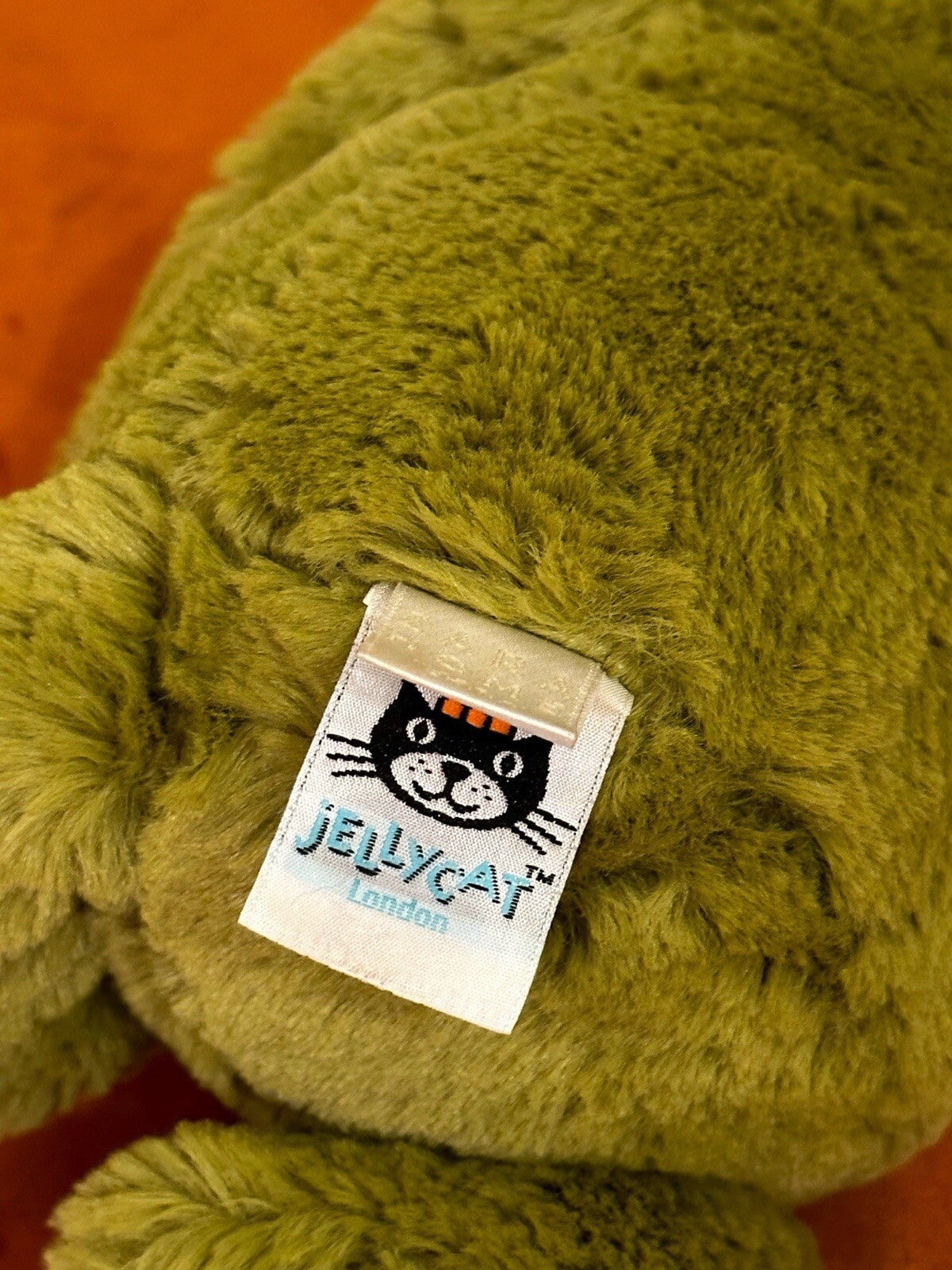 Peluche giocattolo morbido Jellycat Medium Bashful Frog occhi piccoli raro rana verde in pensione-