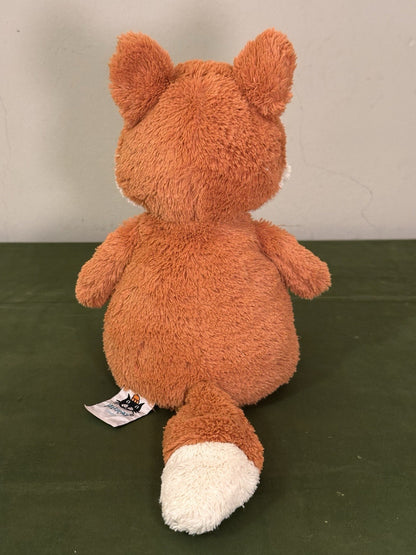 Peluche Jellycat Medium Peanut Fox nuovo senza etichette Woodland Orange Foxy morbido raro ritirato-