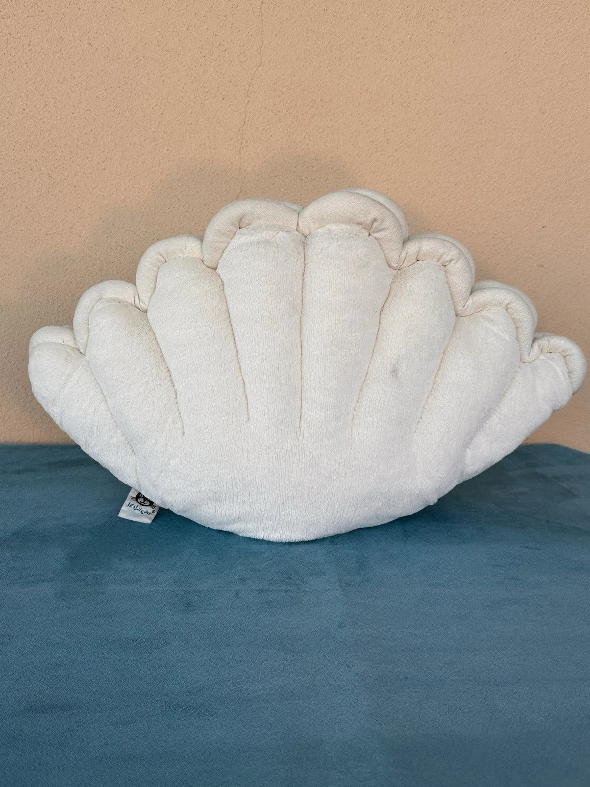 Peluche Jellycat Large Chloe Clam Ritirato Ultra Raro Big Aqua Eyes Giocattolo Morbido cm.47