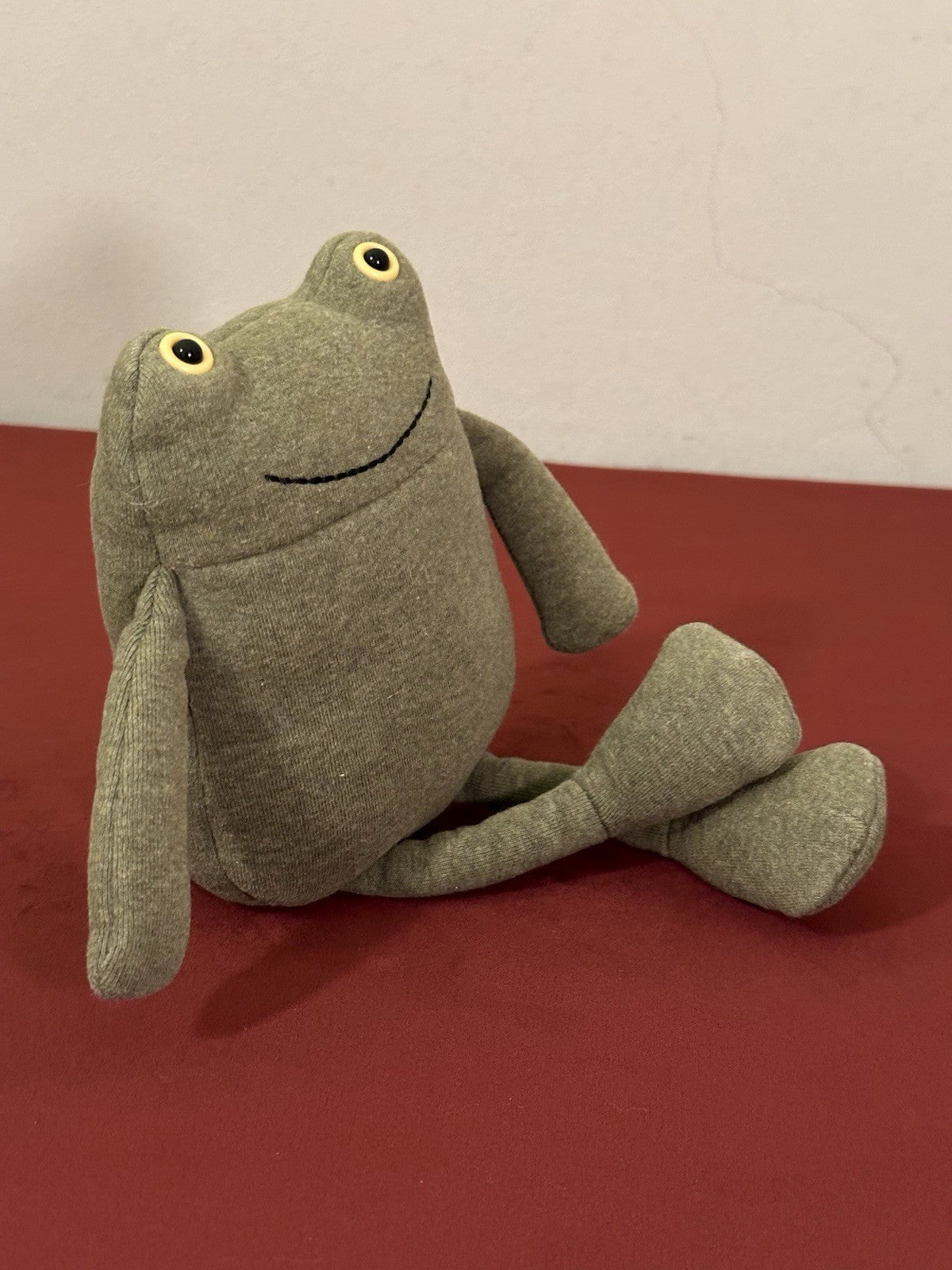 Maglia Jellycat Geek Frog verde anfibio rara ritirata giocattolo morbido da collezione-
