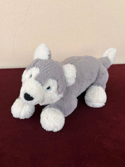 Peluche Jellycat Little Hudson Husky giocattolo morbido sdraiato piccolo cucciolo cane pensionato