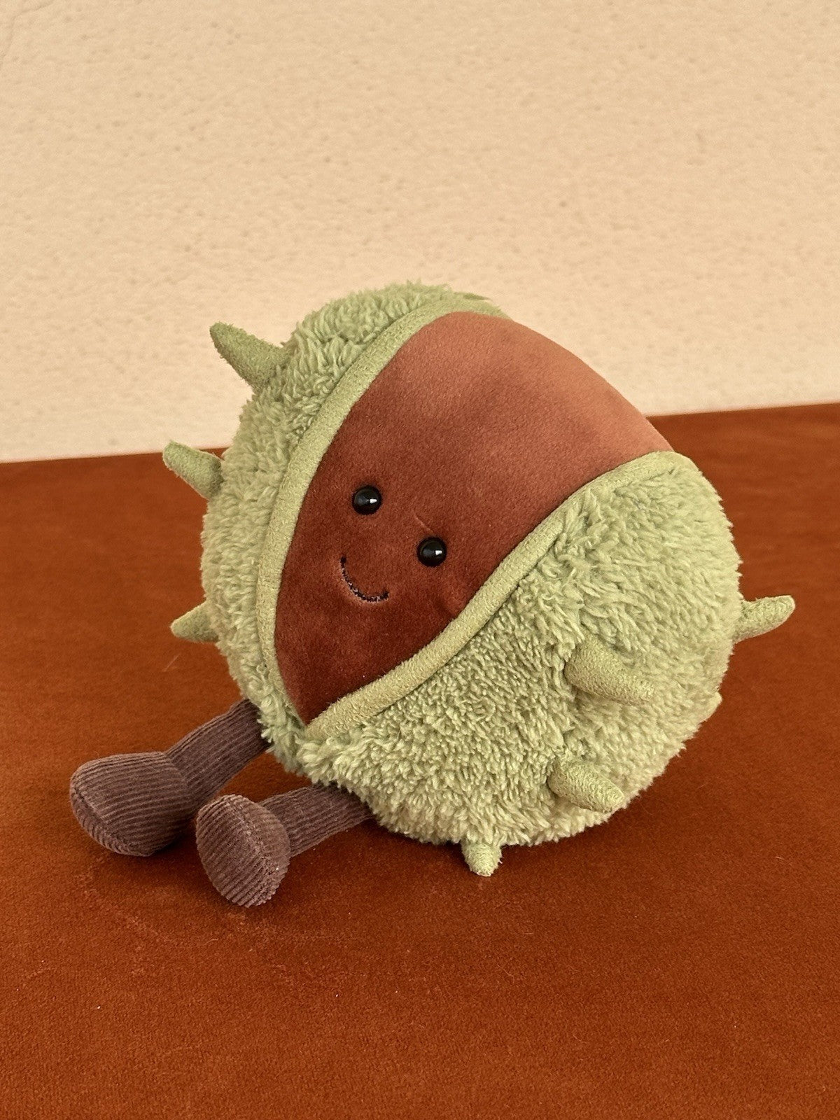 Peluche Jellycat Amuseable Conker nuovo senza etichette raro originale castagna giocattolo morbido-