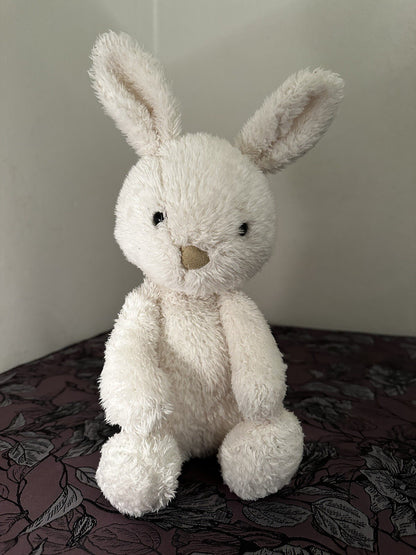 Jellycat Medium Nupita Coniglietto Crema Bianco Giocattolo Morbido cm.35 Coniglio Lepre Pensionato HTF-