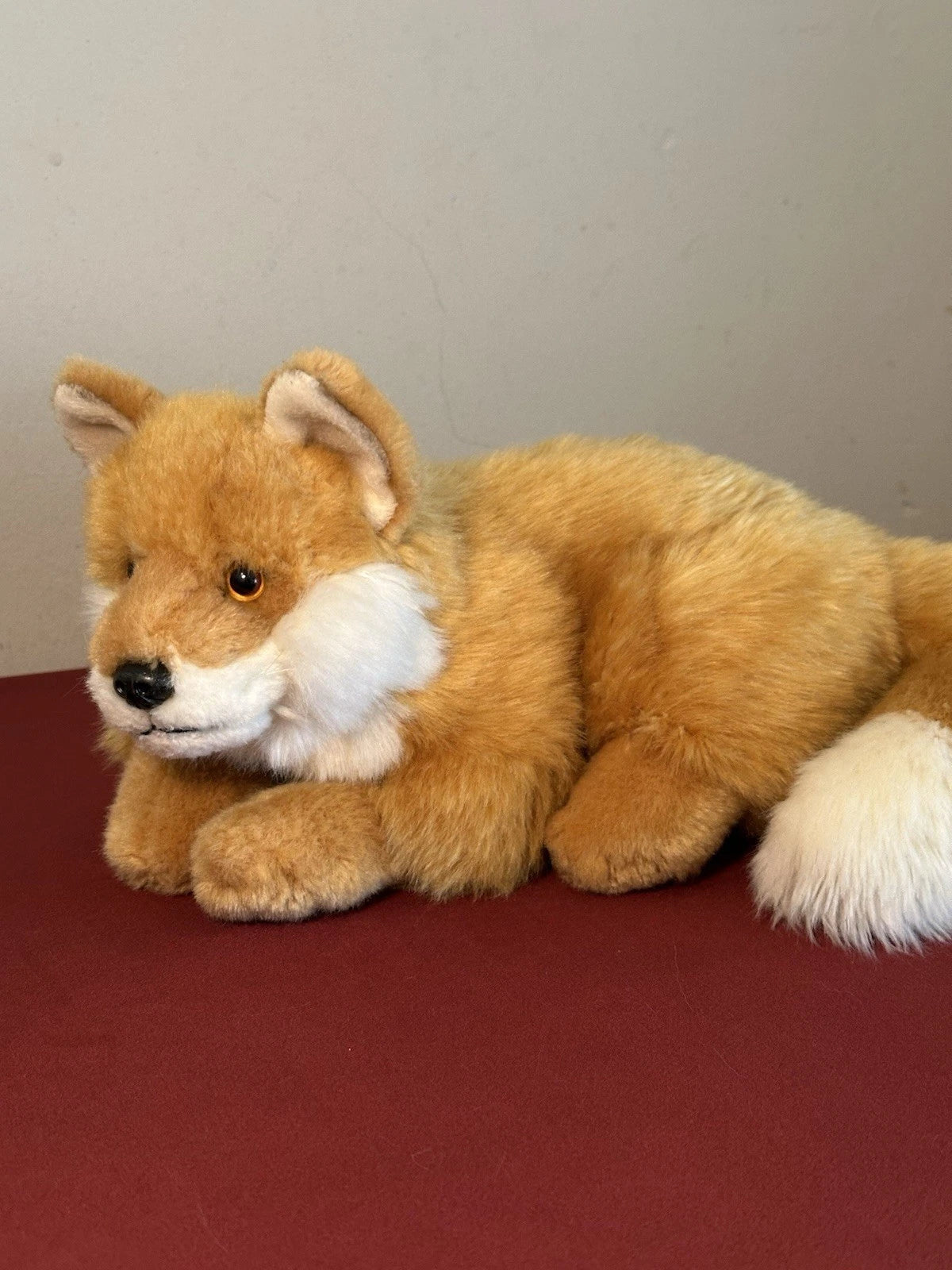 Rarissimo peluche WWF Oko volpe rossa sdraiata 26 cm 10” volpe arancione ritirato