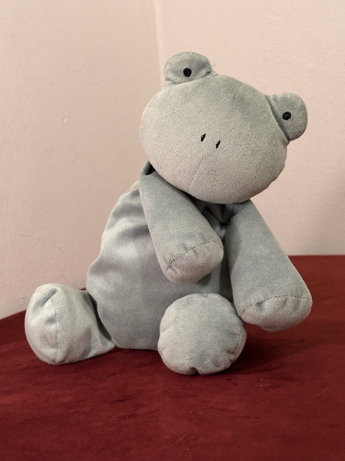 Peluche Jellycat Dozydou Frog raro peluche rane velluto verde in pensione HTF-