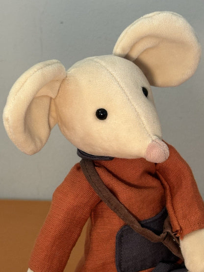 Jellycat Pedlar Mouse PED3M Ritirato Raro Topi Vestiti Giocattolo Morbido da Collezione-