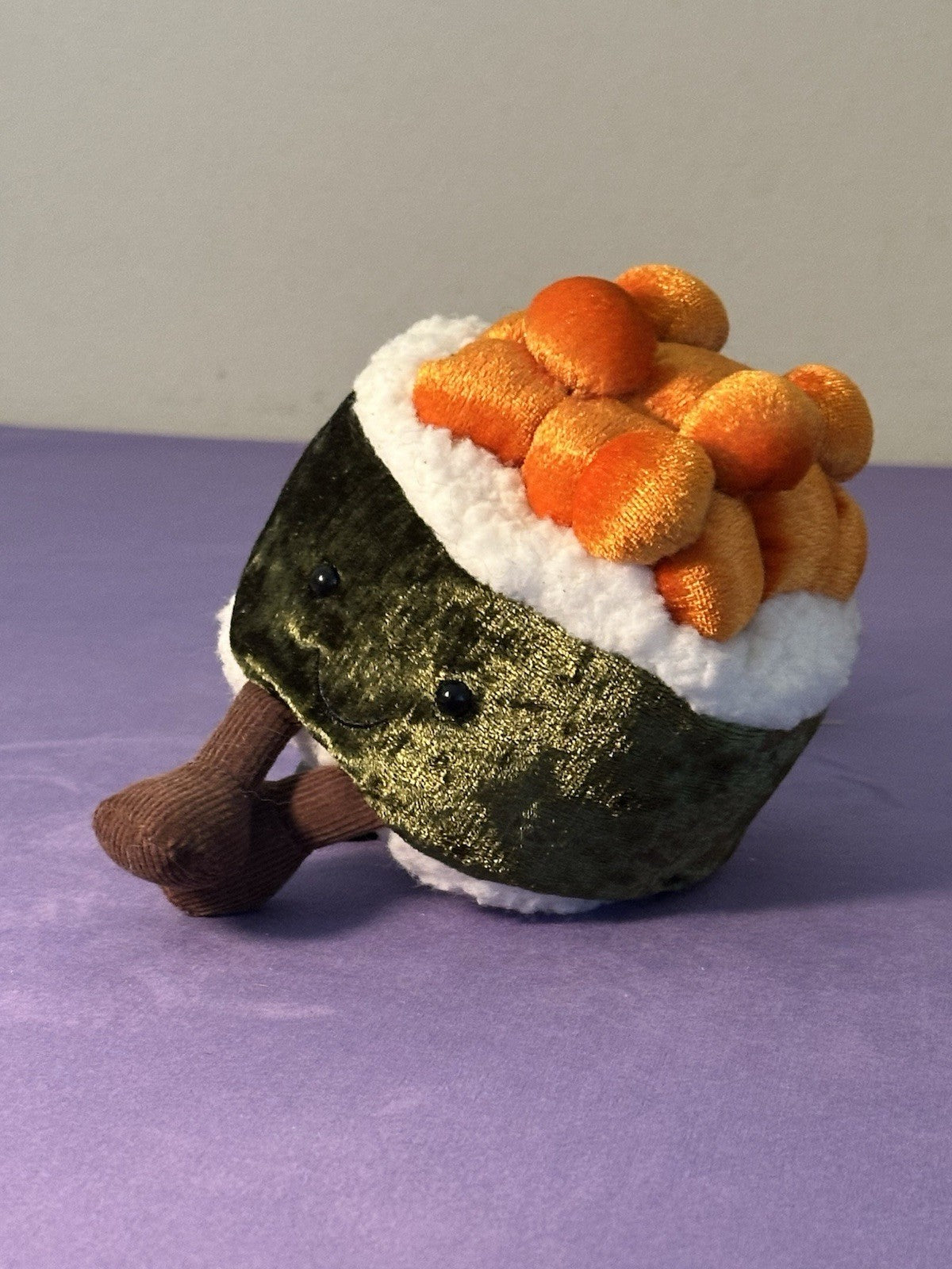 Peluche Jellycat Amuseables Silly Sushi Maki nuovo senza etichette alghe giocattolo morbido 4" ritirato-