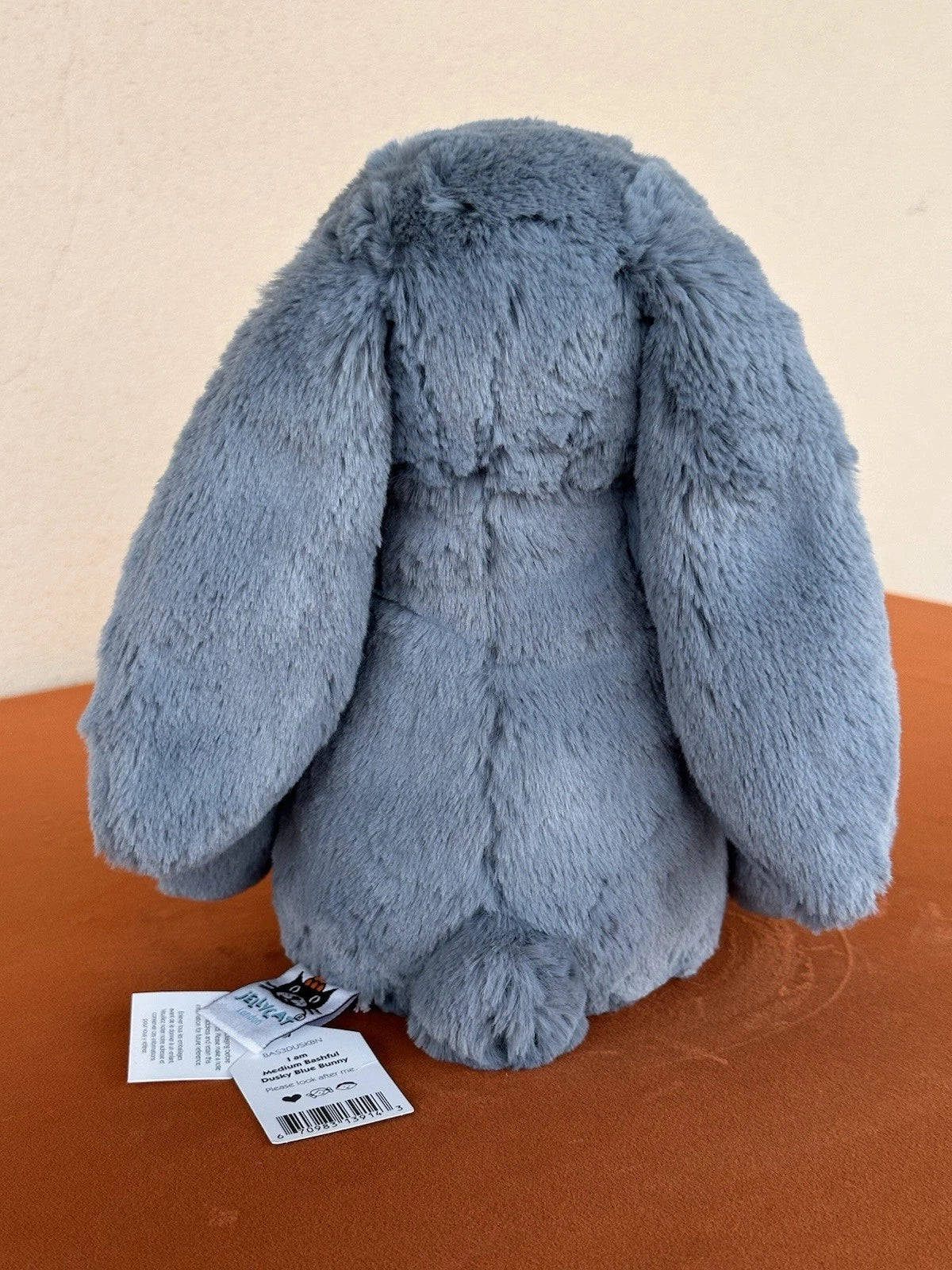 NUOVO Jellycat Medium Bashful coniglietto blu scuro nuovo con etichette coniglio in pensione morbido giocattolo peluche