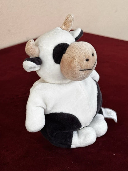 Jellycat Comfie Cow - Small Velour Beanie Cow - Tiny Cow 5” Retired 1999