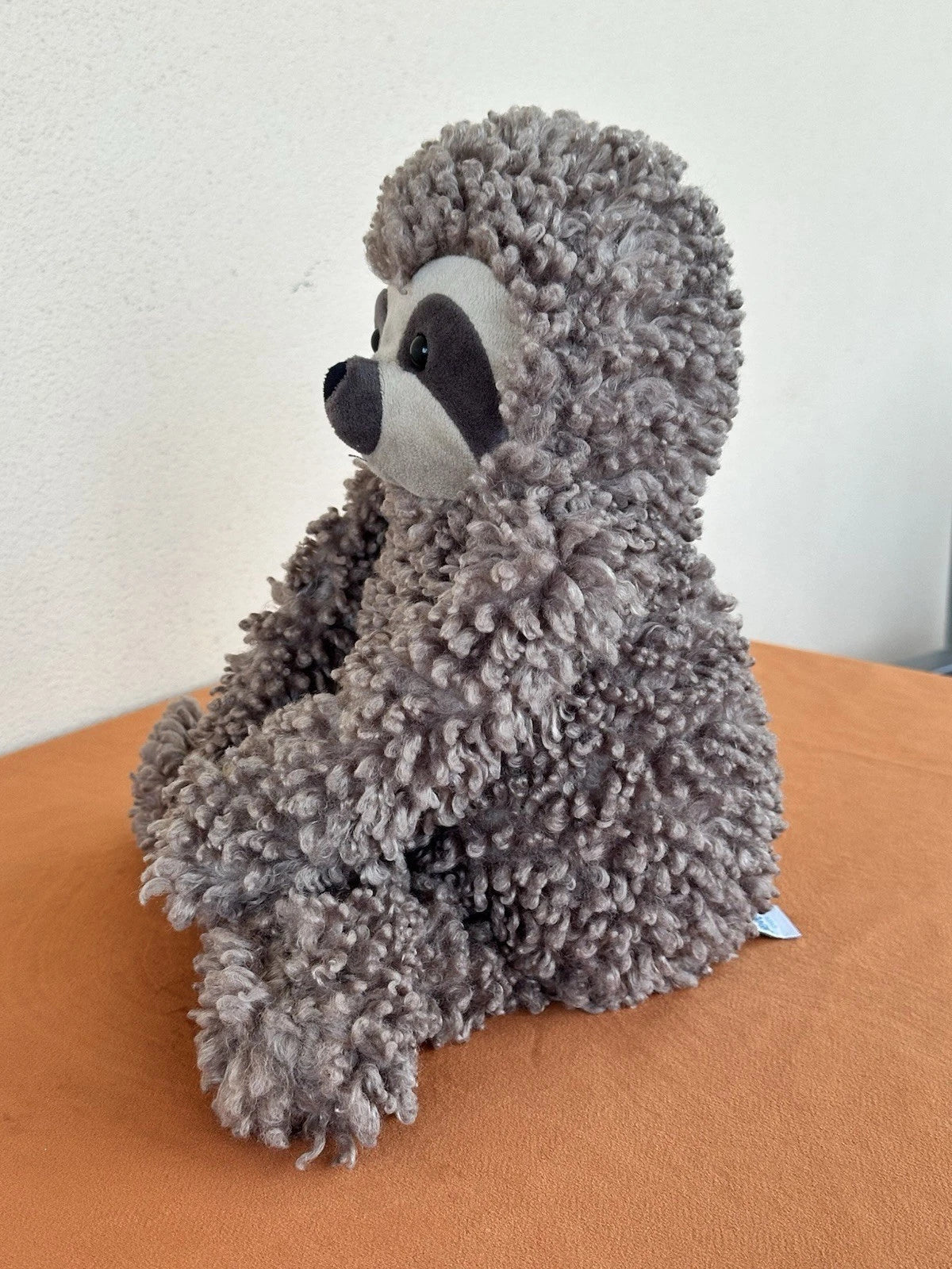 Rarissimo peluche Jellycat Cicerone bradipo riccio marrone beige in pensione cm.40