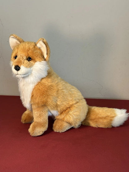 WWF Oko Volpe Rossa Seduta 23 cm 9” Bosco Volpe Arancione Raro Peluche Ritirato Giocattolo Morbido