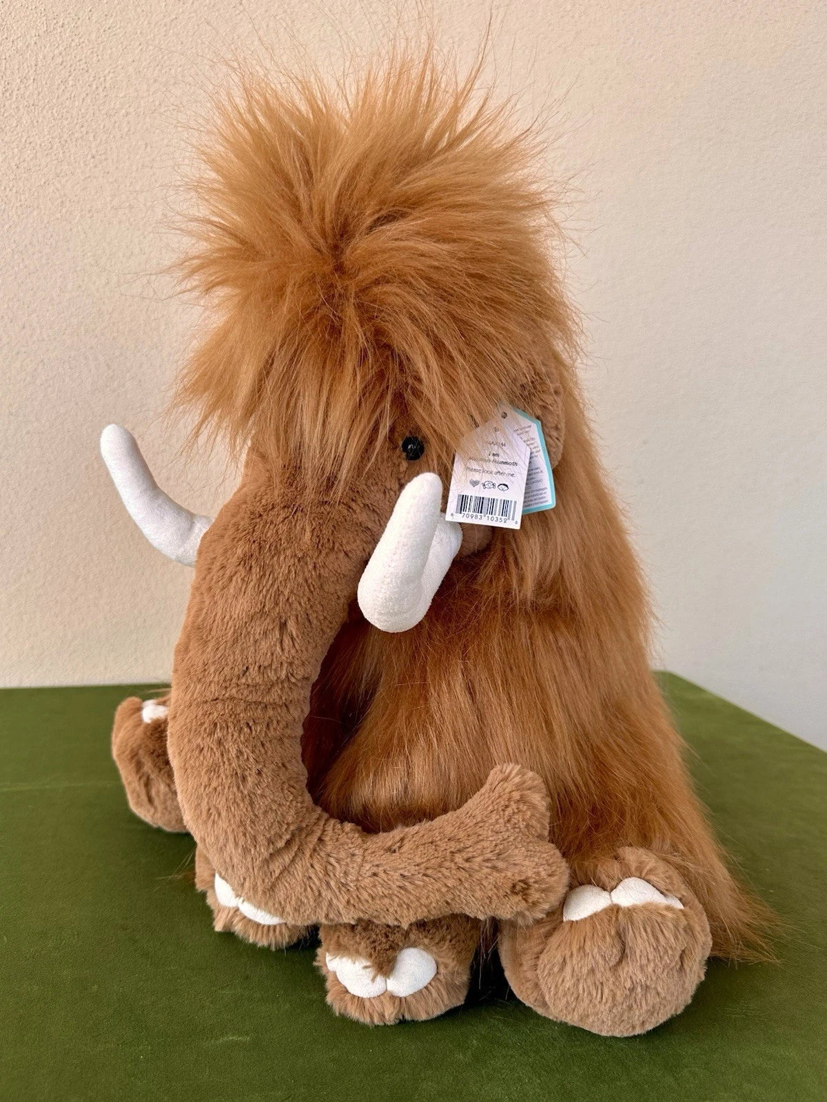 NUOVO Jellycat Maximus Mammoth nuovo con etichette grande riprovato raro giocattolo morbido cm.37 peluche