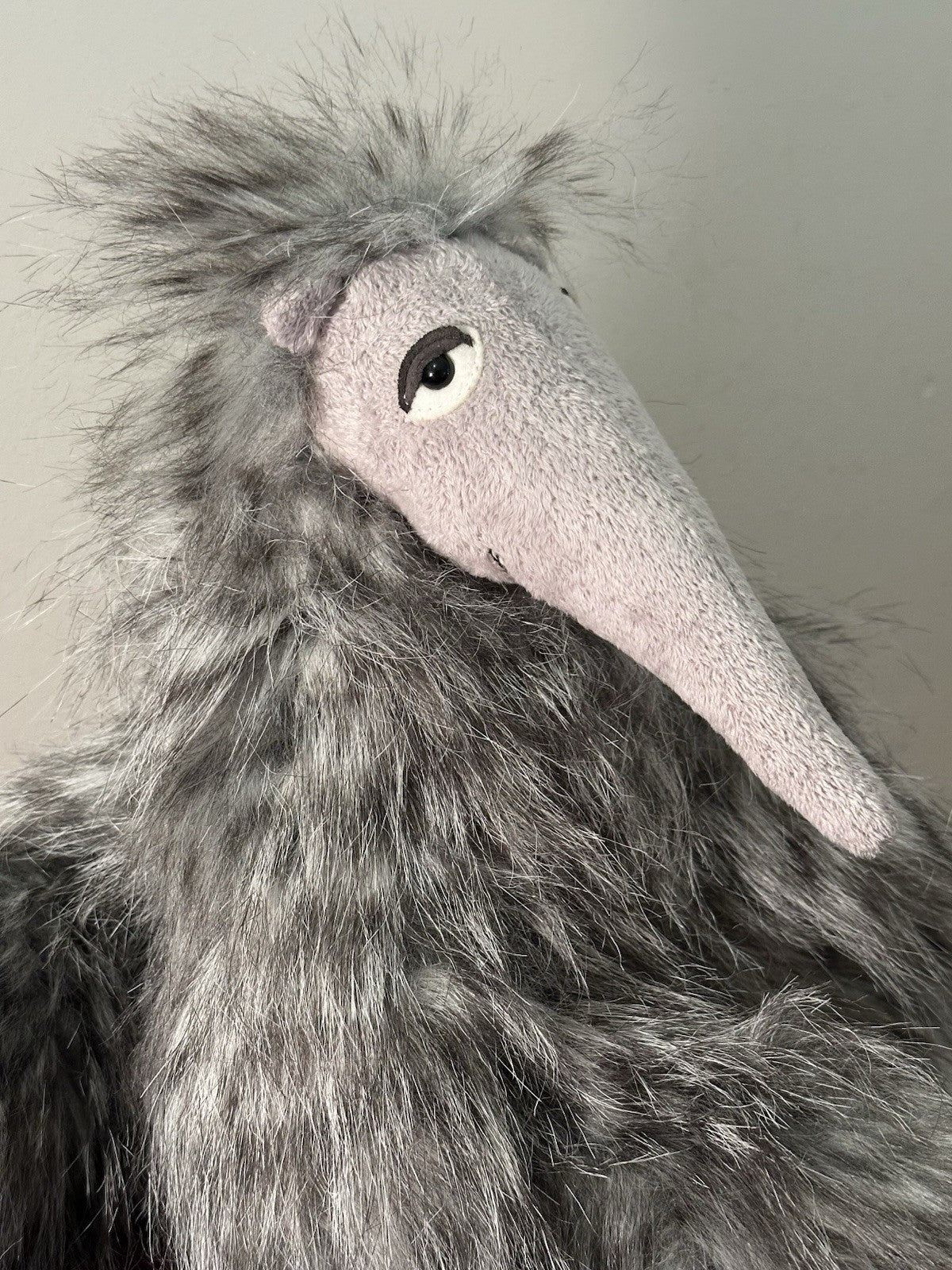 Jellycat Arnie Aardvark Anteater cappotto lungo grigio tabby peluche ritirato giocattolo morbido-