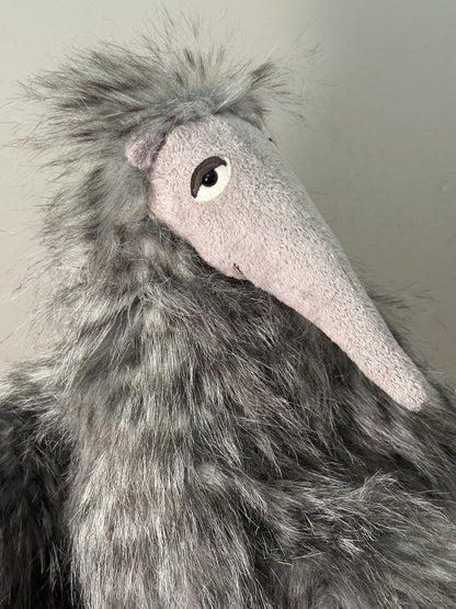 Jellycat Arnie Aardvark Anteater cappotto lungo grigio tabby peluche ritirato giocattolo morbido-