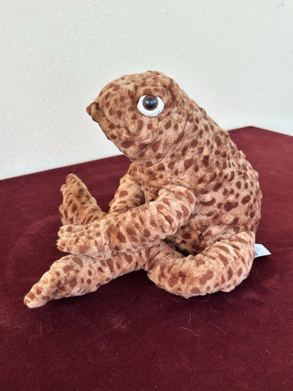 Peluche Jellycat Toby Toad nuovo senza etichette marrone medio morbido giocattolo berretto 12" ritirato raro