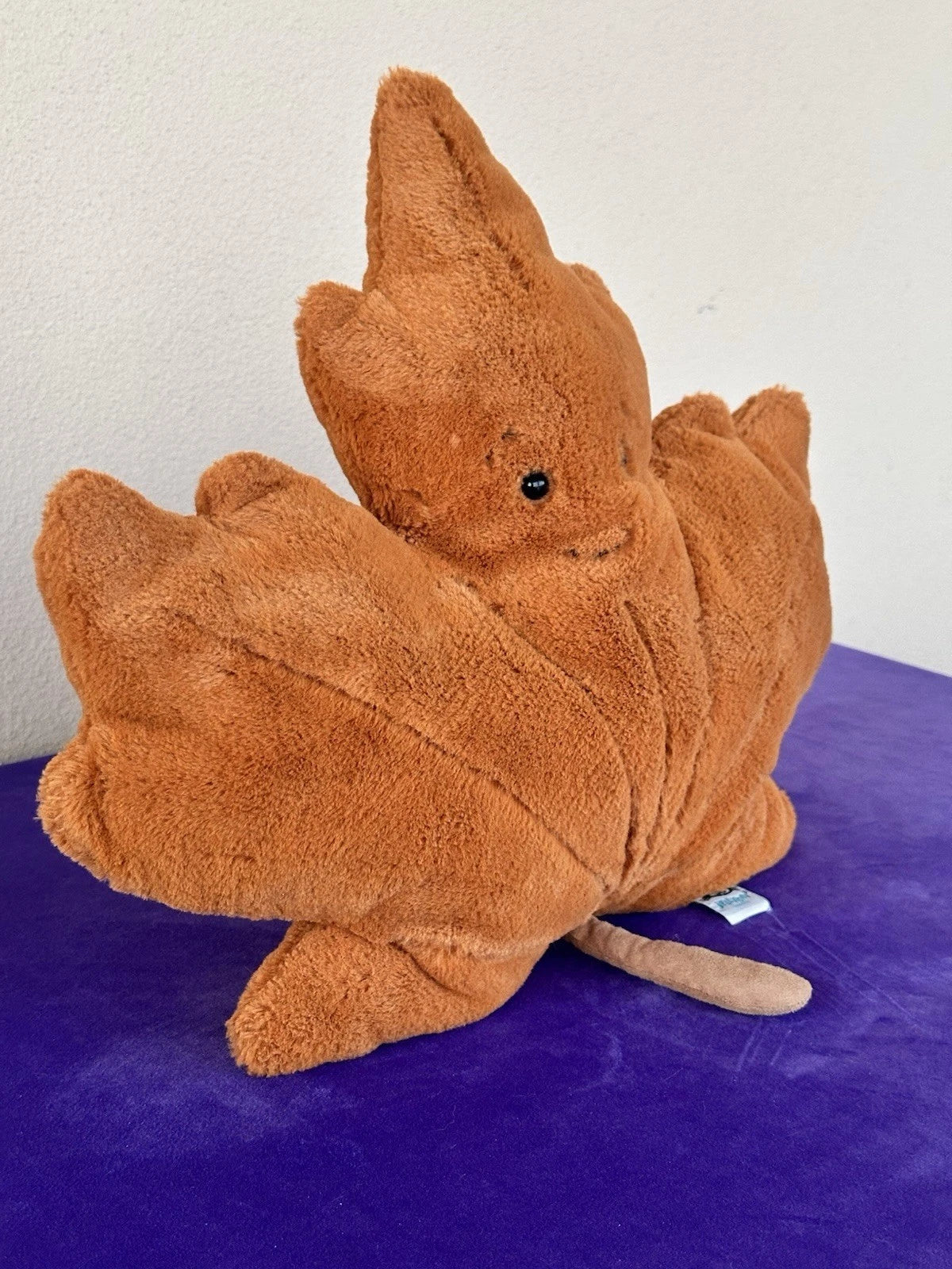 Jellycat Woodland Maple Leaf Large Warm Brown Leave Rare Retired Soft Toy Plush