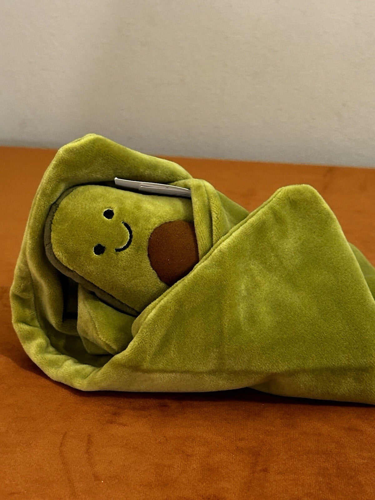 NUOVO Jellycat Amuseables Avocado Succhietto Nuovo con etichette Blankie Coperta Trapuntino Raro-