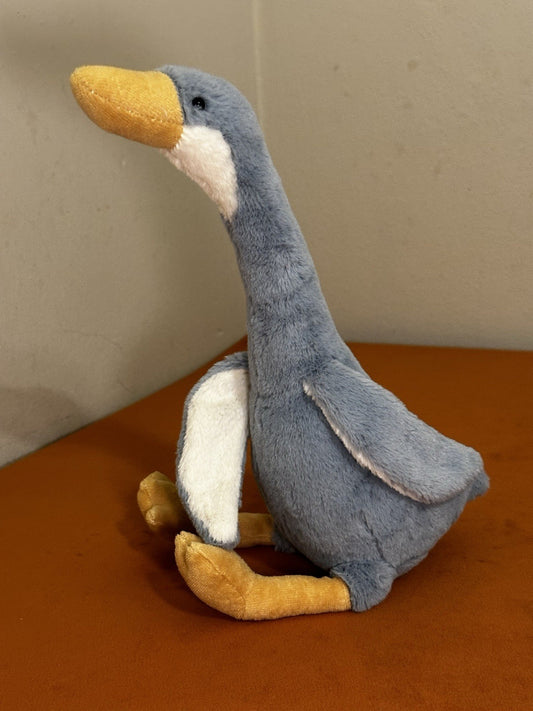 Peluche Jellycat Daisy Runner Duck nuovo senza etichette blu chiaro oca media raro uccellino in pensione-