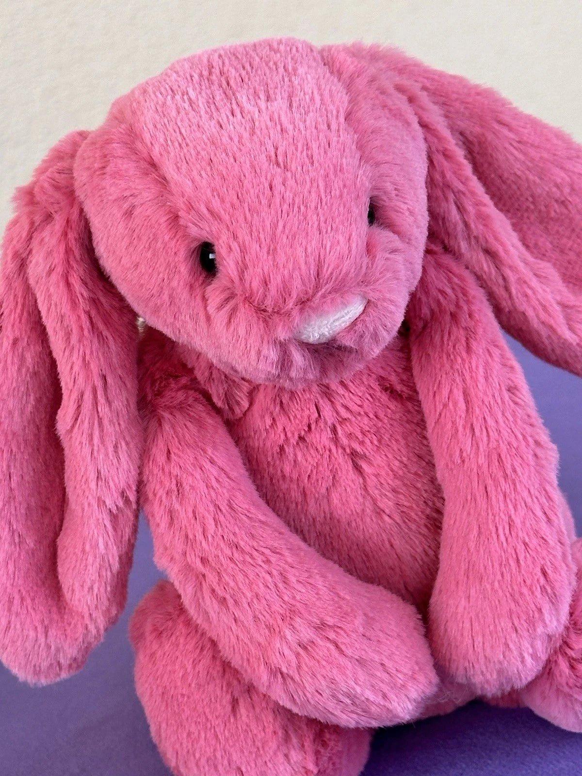 Jellycat Small Bashful Cerise Bunny BNWT 8” Retired Pink Rabbit Soft Plush