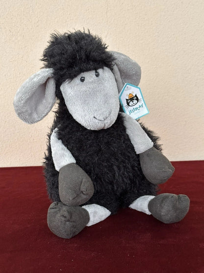 NUOVO Jellycat Tiggalope Pecora Nera Nuovo con etichette Ritirato Giocattolo Morbido Raro Peluche Agnello cm36