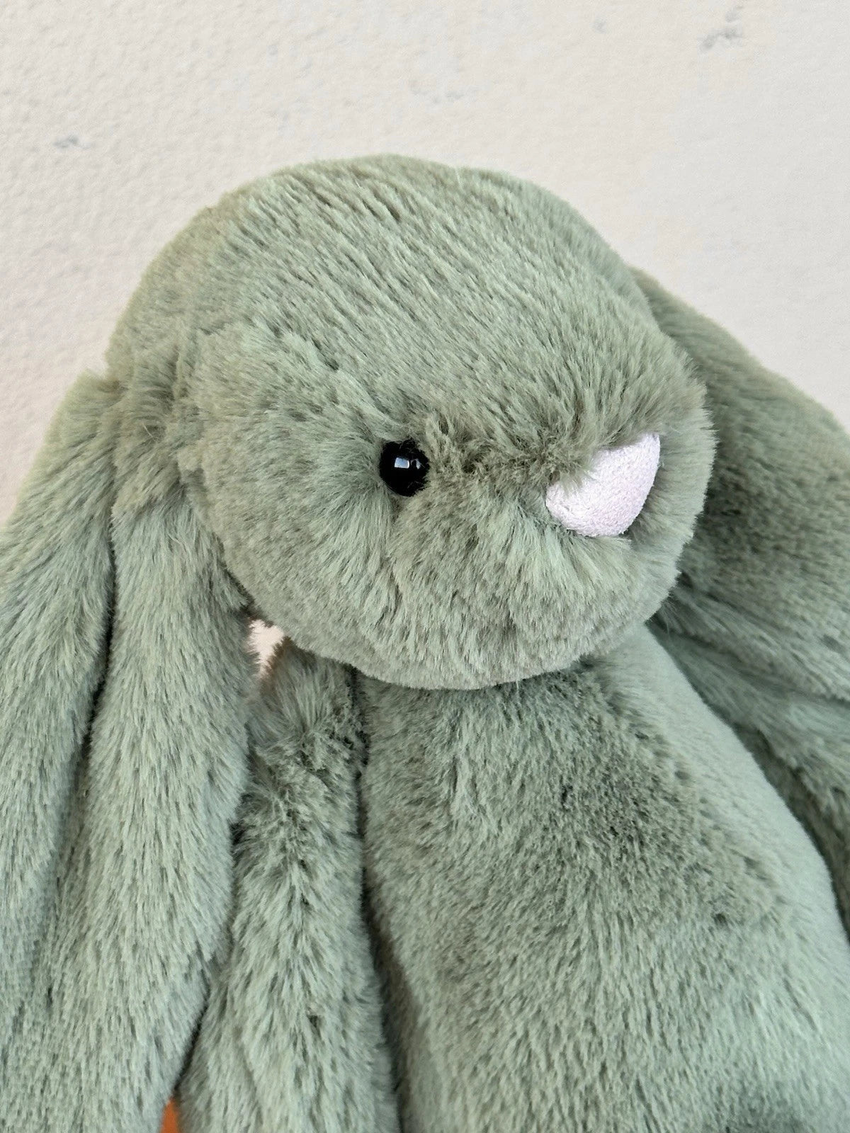 Peluche Jellycat Medium Bashful Felce Bunny nuovo senza etichette verde raro coniglio giocattolo morbido