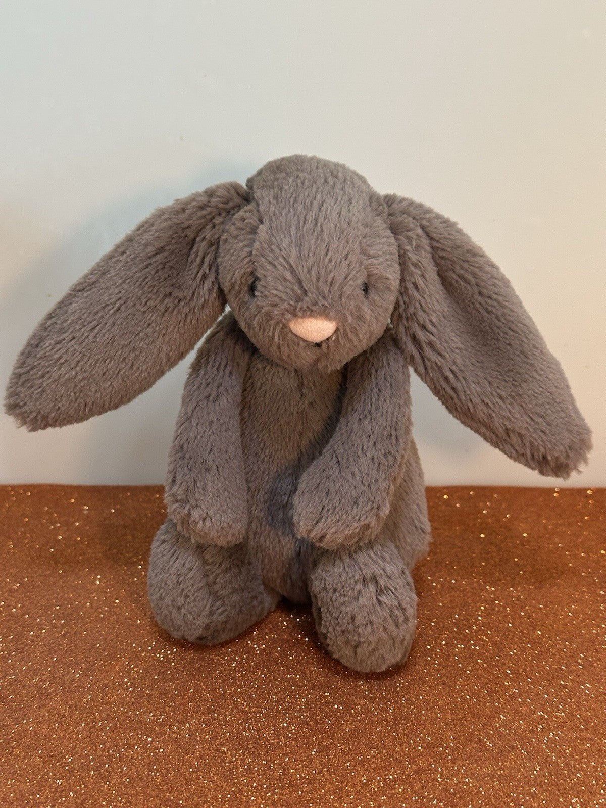 Peluche coniglietto tartufo Jellycat piccolo timido ritirato raro coniglio marrone freddo-