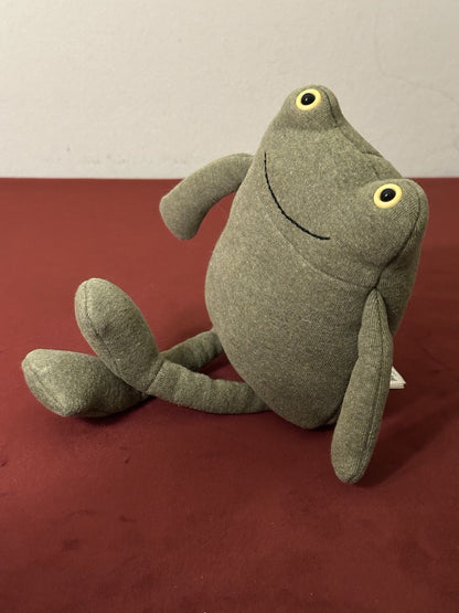 Maglia Jellycat Geek Frog verde anfibio rara ritirata giocattolo morbido da collezione-