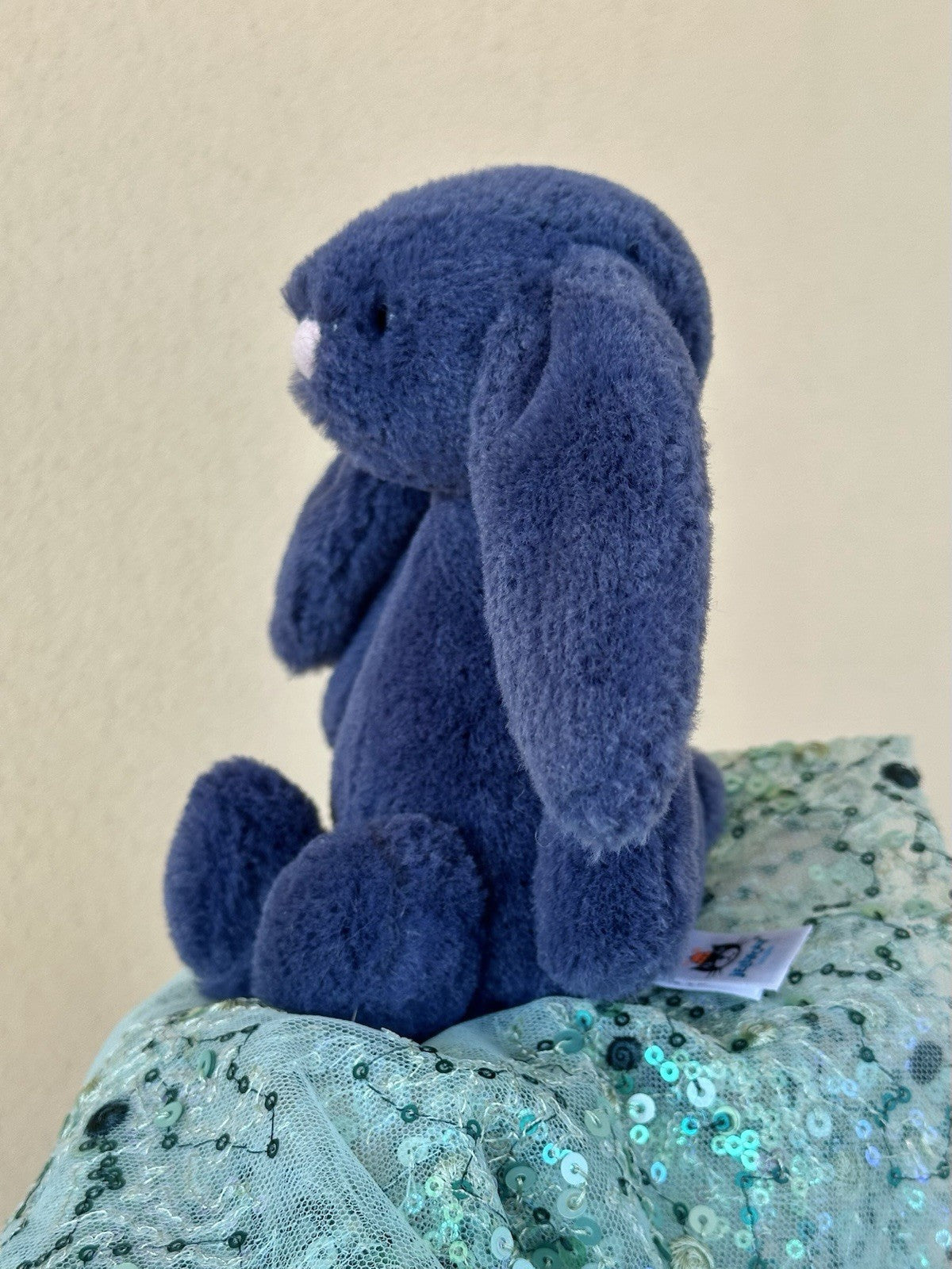 Jellycat Piccolo Timido Coniglietto Navy Blu Scuro Coniglio Morbido Peluche Coccoloso Giocattolo Ritirato-