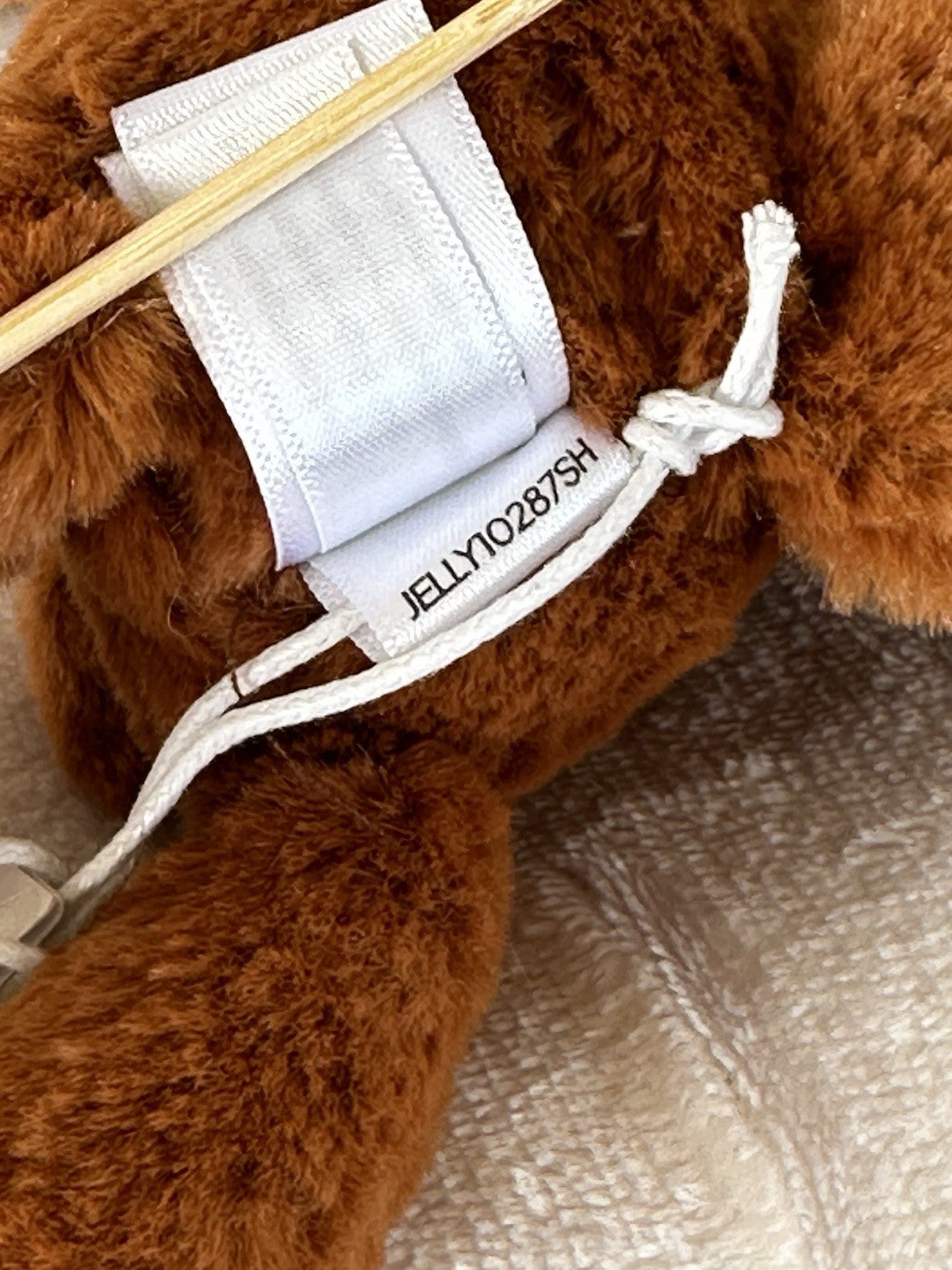 NUOVO peluche Jellycat Tiny Smudge Fox nuovo con etichette bambino volpe rossa sdraiata raro giocattolo morbido ritirato-