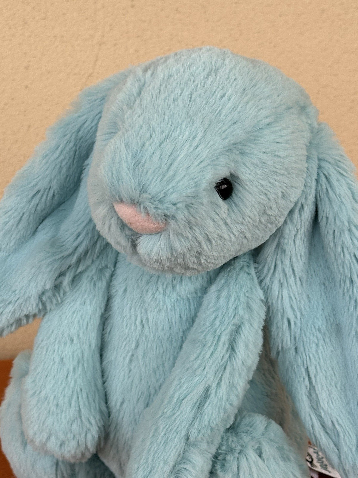 Jellycat Medium Bashful Aqua Bunny BNWOT Retired Rare Soft Toy Rabbit Plush
