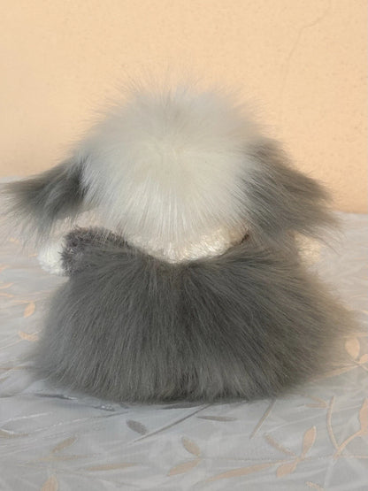 Jellycat Pudding Sheepdog nuovo senza etichette bicolore cucciolo cane raro cucciolo in pensione peluche cm.15