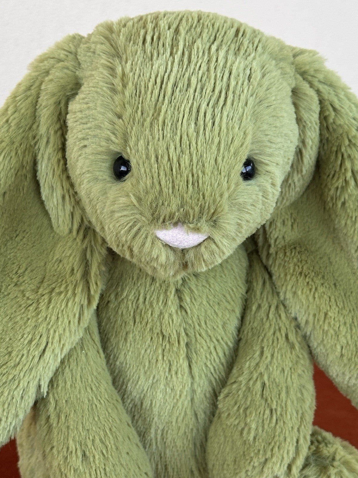 Peluche Jellycat Medium Bashful Moss Bunny nuovo senza etichette verde raro coniglio giocattolo morbido-