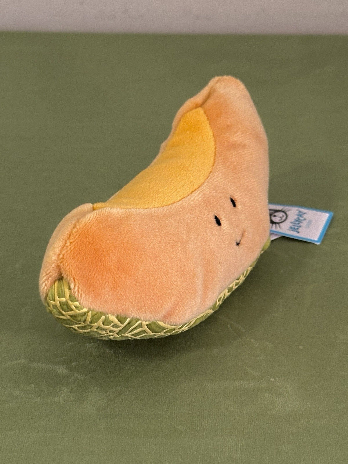 NUOVO Jellycat Fabulous Melon NUOVO CON ETICHETTE ~ arancione verde Kawaii peluche giocattolo morbido ~ FABF6MEL-