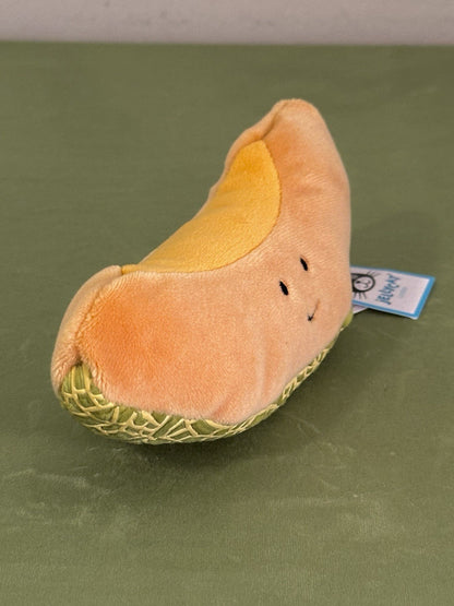 NUOVO Jellycat Fabulous Melon NUOVO CON ETICHETTE ~ arancione verde Kawaii peluche giocattolo morbido ~ FABF6MEL-