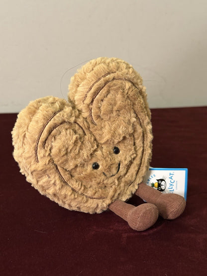 NUOVO Jellycat Amuseables Philippe Palmier Nuovo con etichette Parigi Esclusiva Pasticceria Cuori-