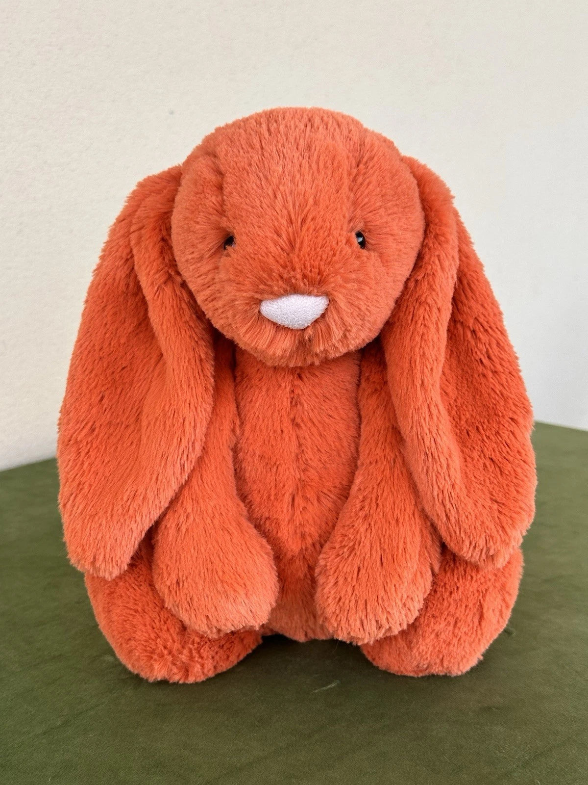 Jellycat Medium Bashful Tangerine Bunny Rare Retired Soft Orange Rabbit Plush