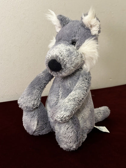 Peluche Jellycat Salice Lupo Grigio Marmo Peluche Peloso Giocattolo Morbido 11" Teddy Ritirato 2016-